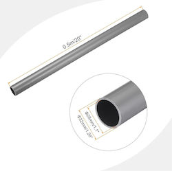 Pvc Pipe 28 Mm Garden Aquarium Water Cables Ventilation Light Gray 0.5m