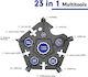 Multitool Breloc Negru