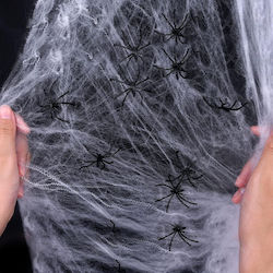 Decorațiuni Halloween Pânză De Păianjen Realistă 290g Păianjeni 80 Bucăți