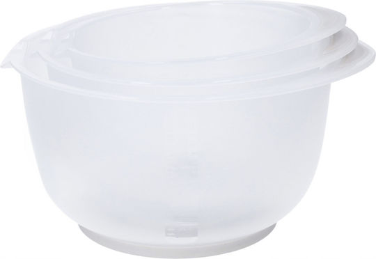 Set 3 Boluri De Amestecare Excellent Houseware Polipropilenă 1.5 2 2.5 L Verde Transparent