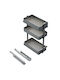 Emuca Grey Expanding Closet Mechanism with Brakes 8382435
