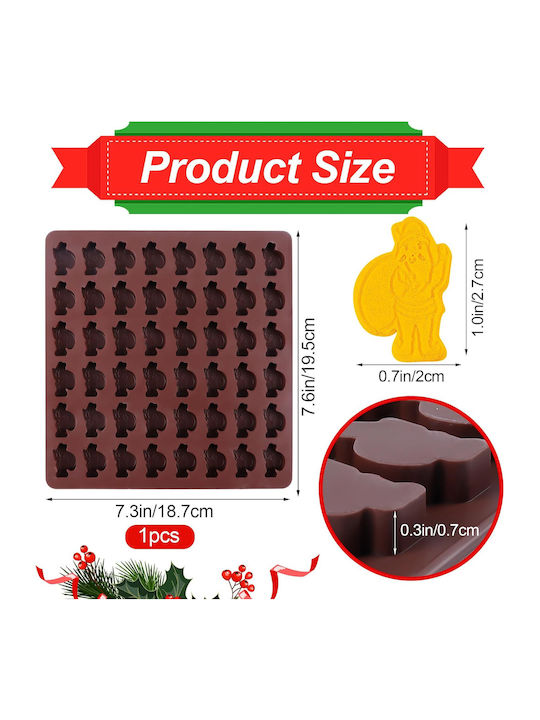 Weihnachtliche Süßigkeiten Pfanne/Form Braun L20xB15cm.