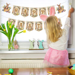 Easter Set Easter Decorations Bunnies Banner Spirals