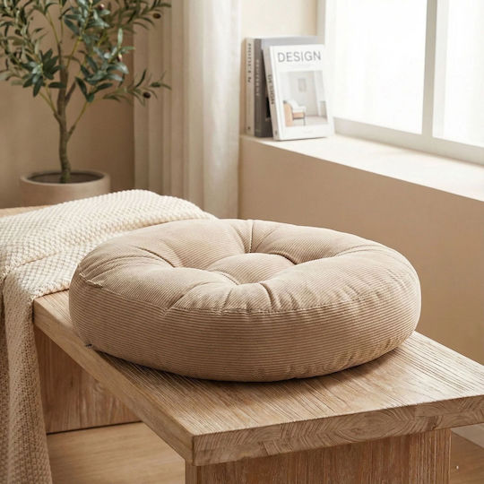 Olia Home Μαξιλάρα Μπεζ 55x55εκ.