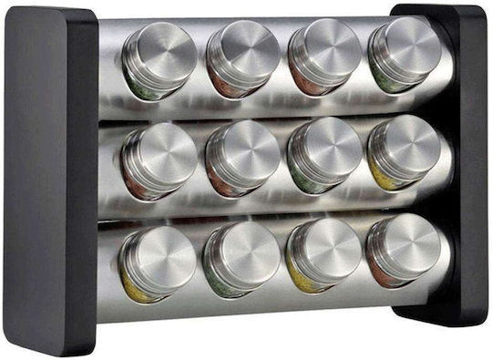 Kuchenprofi Tabletop Spice Rack with Stand Black 13pcs