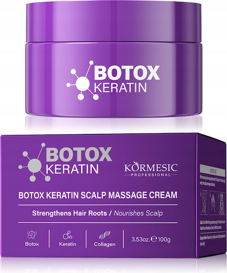 Cremă Masaj Scalp cu Keratină Colagen Kormesic 100 G