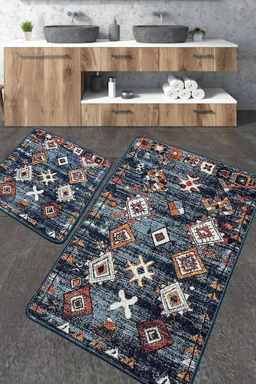 UnicUtil Non-Slip Bath Mats Set 359CHL5272 Multicolor 2pcs