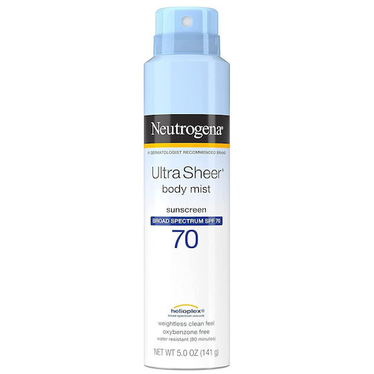 Neutrogena Водоустойчив Слънцезащитен Спрей За Тяло SPF70 141гр