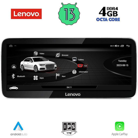 Lenovo Car Audio System for Audi Q3 2011-2018 (Bluetooth/USB/WiFi/GPS/Apple-Carplay/Android-Auto) with Touch Screen 12.3"