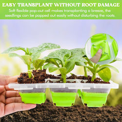 Seed Tray Lid Mini Greenhouse 9 Cells 5.6x5.6x4.5 Cm Planting
