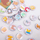 Refrigerator Magnets Set 26 Pieces Round 30mm Letters Animal Theme