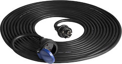Workshop Extension Cable Splash-proof Ip44 1x2p+ 10m Oil Resistant Rubber Cable H07rn-f 3x1 5mm? 230vac/16a