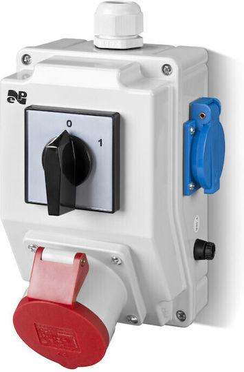 Installation Kit Rs-z Cam Switch L-0-p 3p+n+z 32a 2x2p+z 230v Gray 6276-20