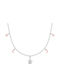 Luca Barra Necklace from Pink Gold Plated Steel