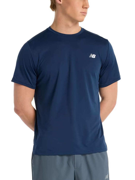 New Balance Αθλητικό T-shirt Μπλε