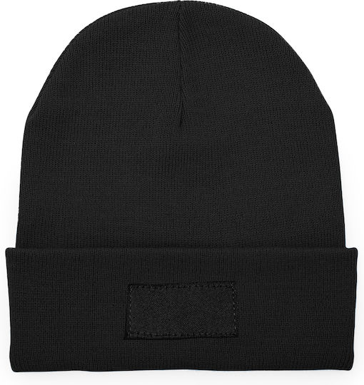 Mütze Beanie Unisex Beanie Gestrickt in Schwarz Farbe