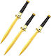 Stiletto Taschenmesser Gold Set 3Stück