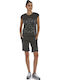 Ikoni Women's Blouse Cotton Sleeveless Anthracite