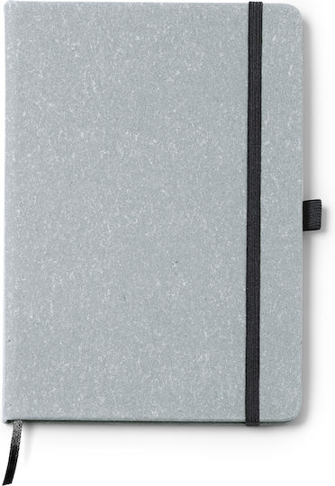 Notebook 100 Sheets A5 with Elastic Gray