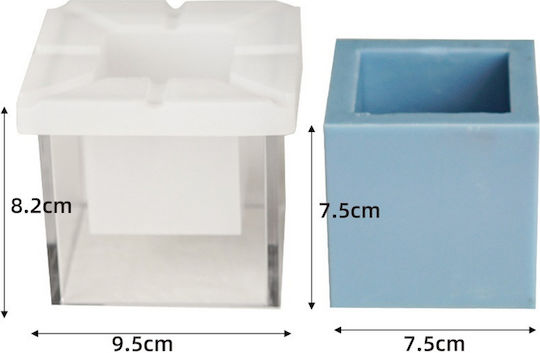 Wax Mold Plexiglass Hollow Cube 8.2x9.5cm