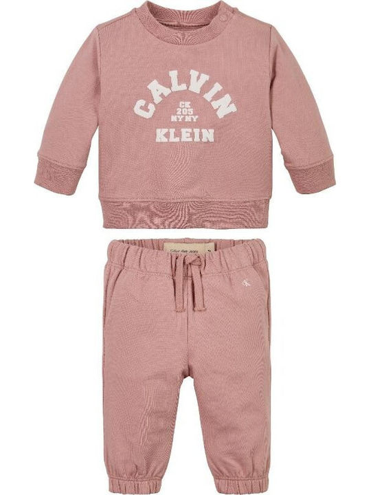 Kids Sweatpants Set Pink