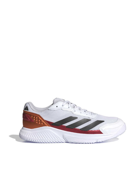 adidas Courtquick Ανδρικά Παπούτσια Padel Λευκά