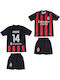 Kids Football Set Modric Milan 2025-2026 Home Balón De Oro Black Red Unisex Kids Fj1414