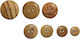Wooden Buttons Natural Wood 11mm