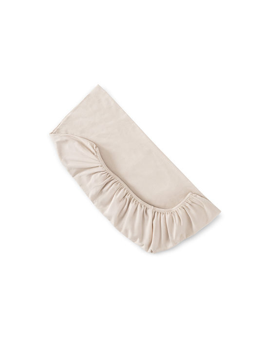 Lorelli Baby Sheet Crib Flannel Fitted Beige 60...