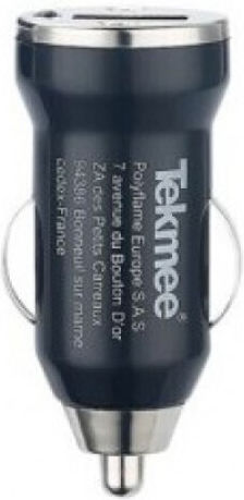 Tekmee Auto-Ladegerät 1A mit einem Anschluss: 1xUSB Schwarz Farbe