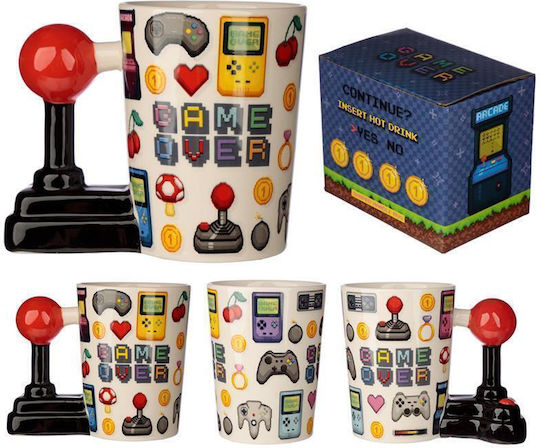 Puckator Game Over Joystick Κούπα Κεραμική 400ml