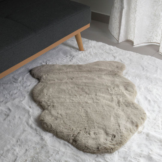Ravelia 60x90cm Αντιολισθητικό Γούνινο Καφέ Ravelia 60x90cm Αντιολισθητικό Γούνινο Καφέ