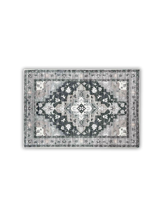 Chios Hellas Marocco Anti-slip Rug Rectangular Charcoal