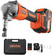 Vevor Cordless Metal Cutter Battery 20 V 4000 Mah Efficient Brushless Motor 2200 Rpm Electric Metal Cutter Plastic Carrying Case Cutting Steel Aluminum Sheets