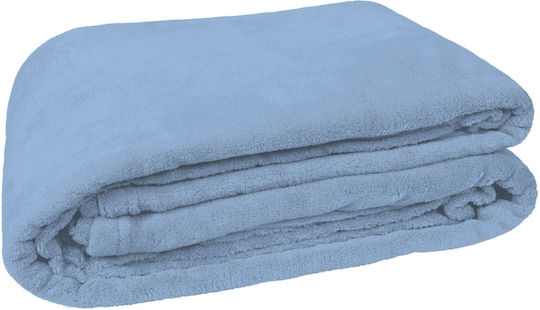 Valento Kinger Κουβέρτα Υπέρδιπλη 240x160εκ. Sky Blue