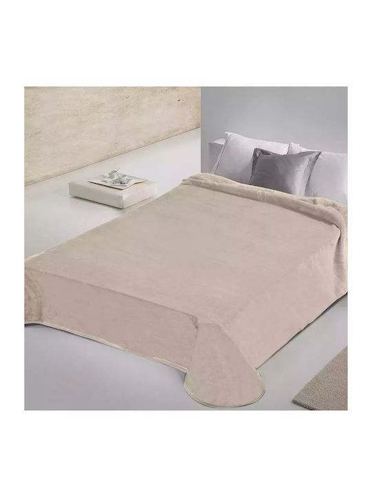 Adam Home 700 Κουβέρτα Βελουτέ Υπέρδιπλη 240x260εκ. Cappuccino