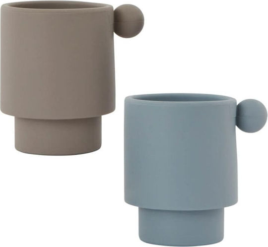 OYOY Baby Cups made of Silicone Multicolour 2pcs