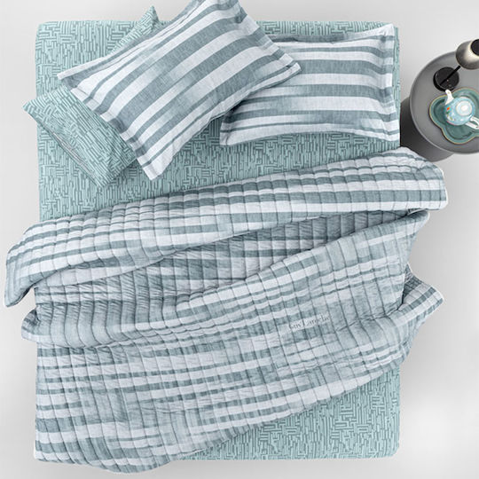 Guy Laroche Duvet Cover Set Cotton Queen with 2 Pillowcases 225x245 Cement