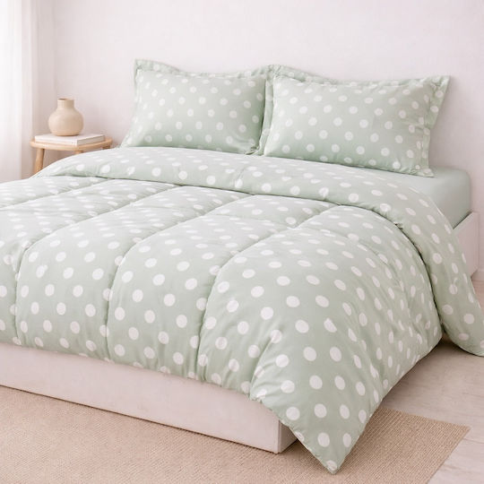 My Home Luxury Комплект Пухено Куинсайз 230x250бр Bay Leaf Mint