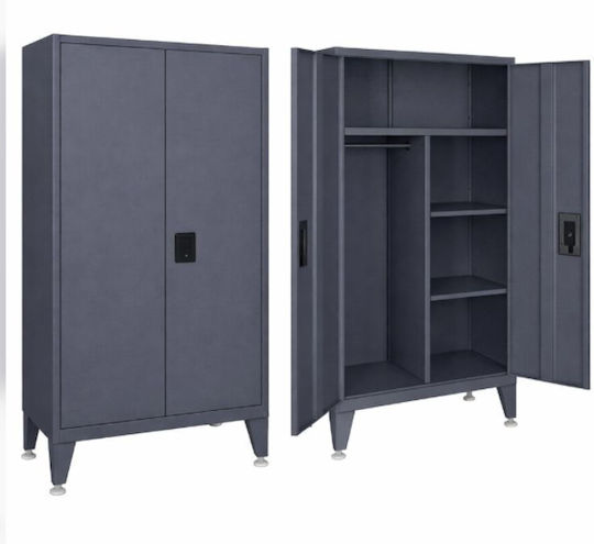 Двукрилен гардероб Lite Метал 90x40x190бр