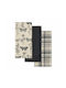 Kentia Fazzy Towel from 100% Cotton in Black Color 40x60cm 3pcs