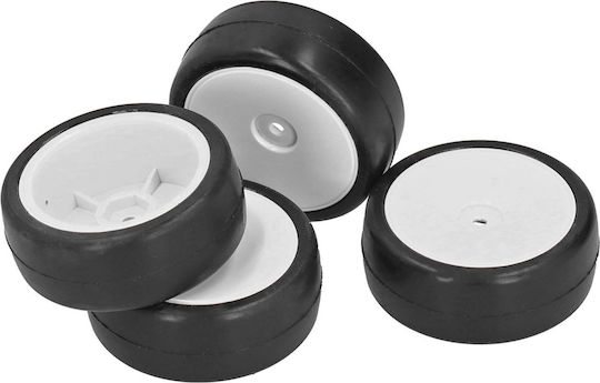 Protonrc 4 Pcs 36x Rubber Tires & Plastic Wheel 1:10 On-road Racing Rc Car Tires