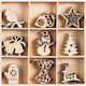 Knorr Prandel Xmas Wooden Set Christmas 3cm 45 Packages