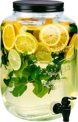 Alpina Glass Vase Beverage Dispenser with Spigot 8lt