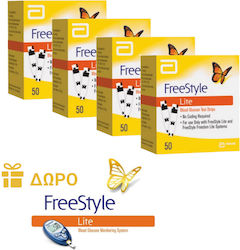 Abbott Freestyle Lite Blood Glucose Test Strips 200 Pieces