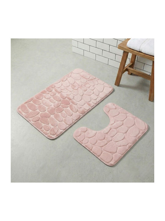 Olia Home Set Covorașe de Baie 2548314 Roz 2buc