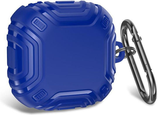 Husă Pentru Căști Galaxy Buds Live Pro 2 2 Pro Fe Core Extraordinară TPU Antishock Cu Cataramă Metalică Albastru Regal
