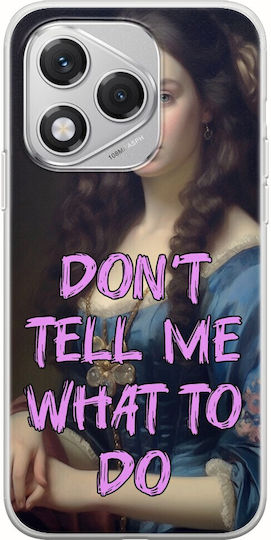 Vintage Lady Don't Tell Me What To Do Honor 400 Lite 5g Flexible TPU Transparent Silicone