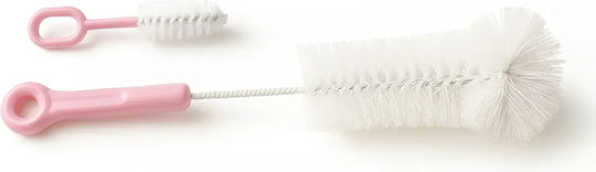 Akuku Cleaning Brush for Baby Bottles Pink 2 Pieces