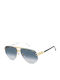 Carrera Men's Sunglasses with Gold Metallic Frame and Grey Gradient Lens 1087/S 80S/08
